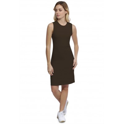 Robe débardeur col ras du cou doublée devant en modal KATIA1