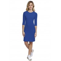 Robe ras du cou doublée devant manches 3-4 en modal KATIA19