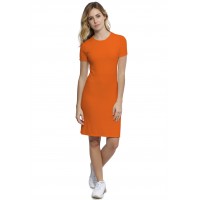 Robe ras du cou doublée devant manches 3-4 en modal KATIA19