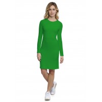 Robe ras du cou doublée devant manches longues en modal KATIA20