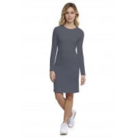Robe ras du cou doublée devant manches longues en modal KATIA20