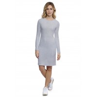 Robe ras du cou doublée devant manches longues en modal KATIA20