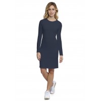 Robe ras du cou doublée devant manches longues en modal KATIA20