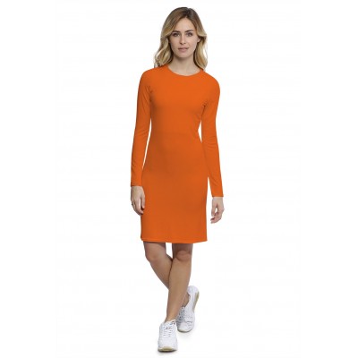 Robe ras du cou doublée devant manches longues en modal KATIA20