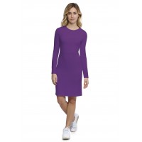 Robe ras du cou doublée devant manches longues en modal KATIA20