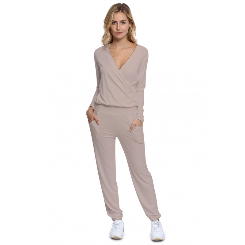 Combinaison pantalon taille élastique en maille modal PLUME