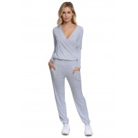 Combinaison pantalon taille élastique en maille modal PLUME