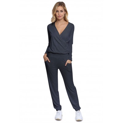 Combinaison pantalon taille élastique en maille modal PLUME