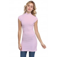 Tunique col montant et petites manches capes en modal PENNY12