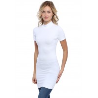 Tunique col montant manches courtes en modal PENNY13