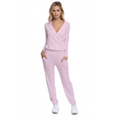 Combinaison pantalon taille élastique en maille modal PLUME