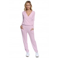 Combinaison pantalon taille élastique en maille modal PLUME