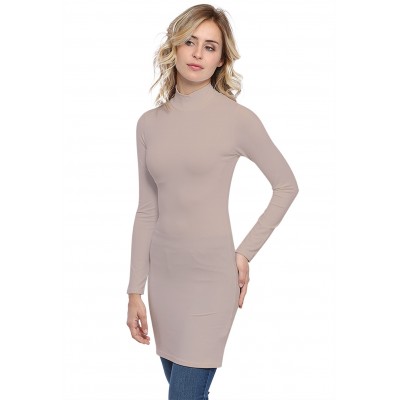 Tunique col montant manches longues en modal PENNY15