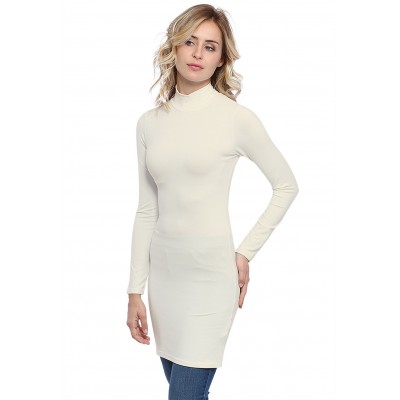 Tunique col montant manches longues en modal PENNY15