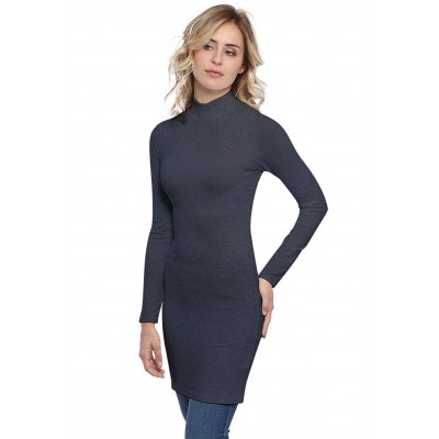 Tunique col montant manches longues en modal PENNY15