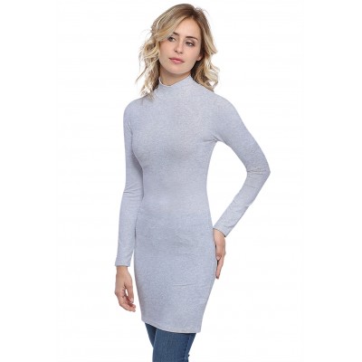 Tunique col montant manches longues en modal PENNY15