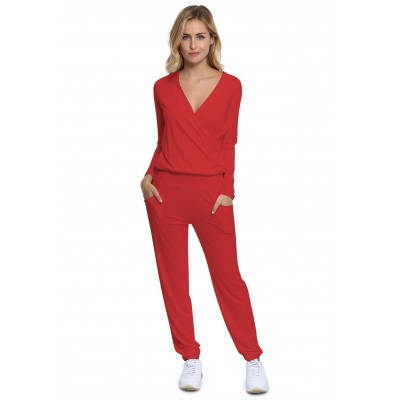 Combinaison pantalon taille élastique en maille modal PLUME