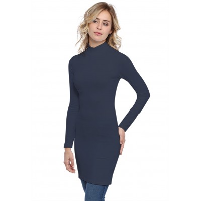 Tunique col montant manches longues en modal PENNY15