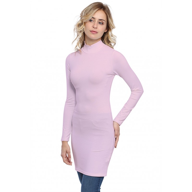 Tunique col montant manches longues en modal PENNY15 Tunique col montant manches longues en modal PENNY15
