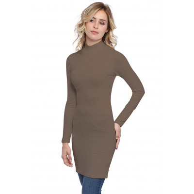 Tunique col montant manches longues en modal PENNY15