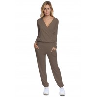 Combinaison pantalon taille élastique en maille modal PLUME