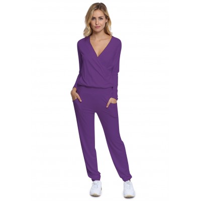 Combinaison pantalon taille élastique en maille modal PLUME