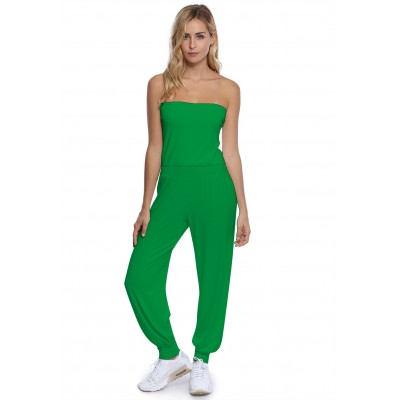 Combinaison bustier bandeau pantalon taille ruban en modal MAILY