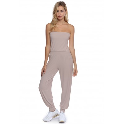 Combinaison bustier bandeau pantalon taille ruban en modal MAILY