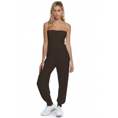 Combinaison bustier bandeau pantalon taille ruban en modal MAILY