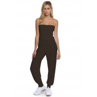 Combinaison bustier bandeau pantalon taille ruban en modal MAILY