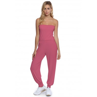 Combinaison bustier bandeau pantalon taille ruban en modal MAILY