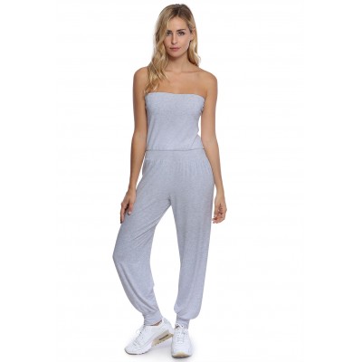 Combinaison bustier bandeau pantalon taille ruban en modal MAILY
