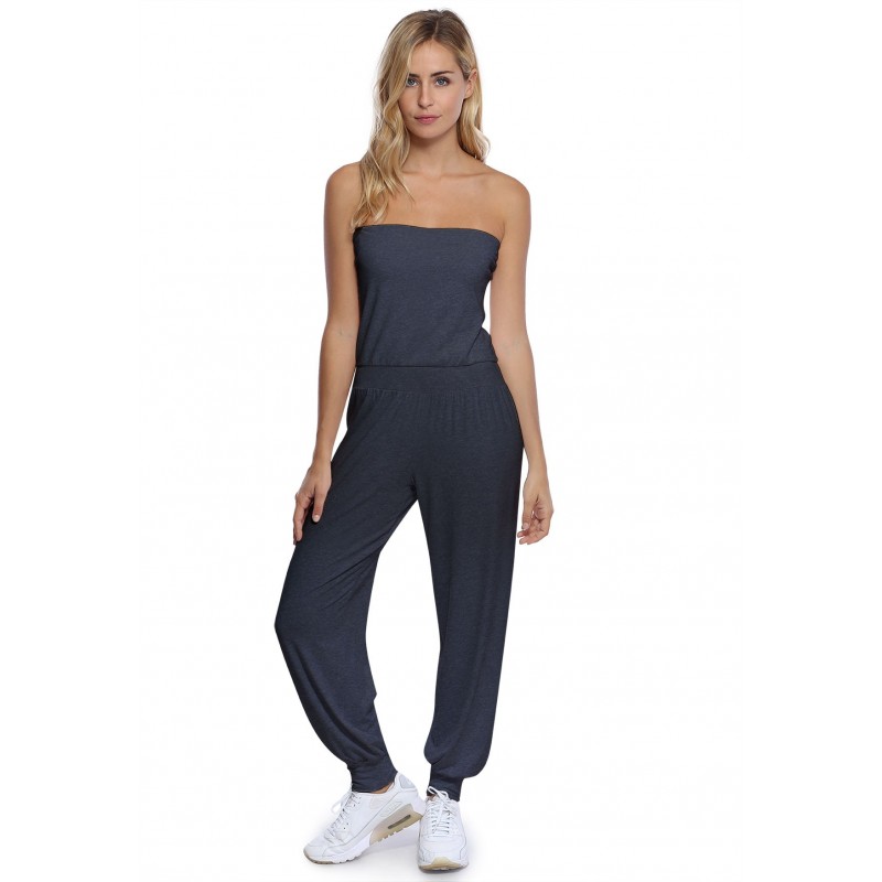 Combinaison bustier bandeau pantalon taille ruban en modal MAILY Combinaison bustier bandeau pantalon taille ruban en modal MAILY