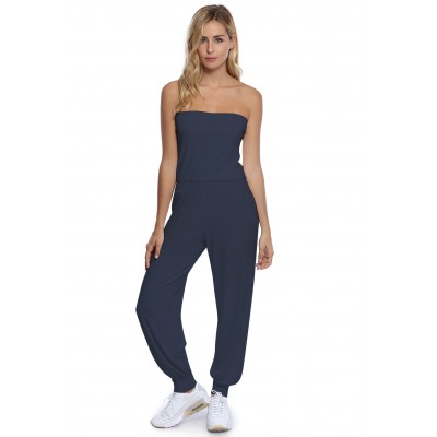 Combinaison bustier bandeau pantalon taille ruban en modal MAILY